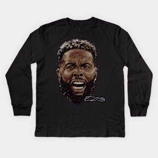 Odell Beckham Jr Los Angeles R Scream Kids Long Sleeve T-Shirt